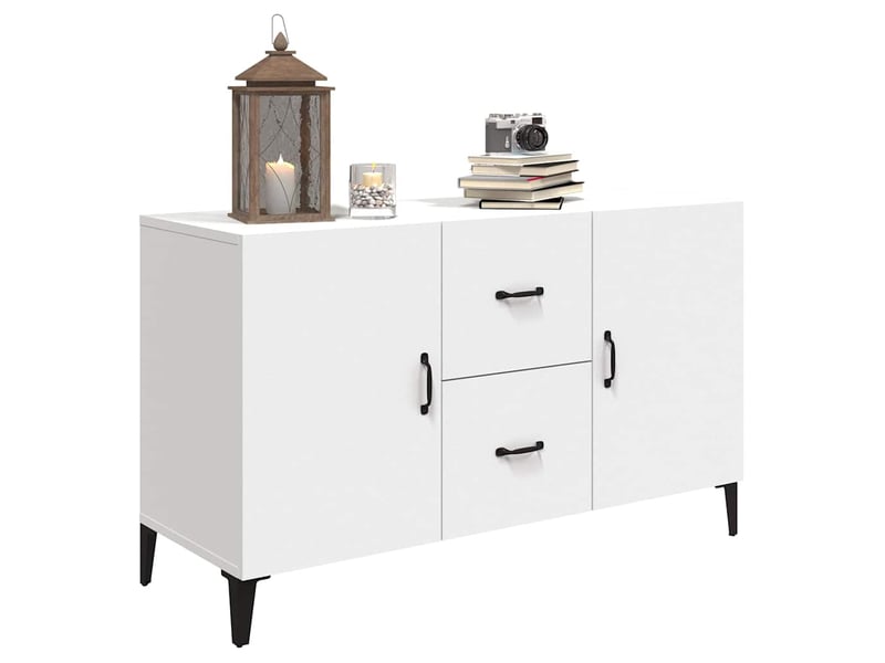  Buffet - bahut - meuble de rangement blanc 100x36x60 cm bois d'ingénierie  - Conforama D