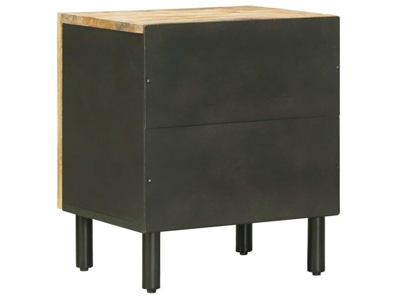 Table de chevet - cabinet de chevet - table de nuit 2 pc naturel 40 x 33 x 46 cm - Conforama E