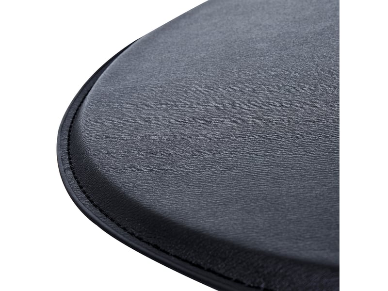  Table de jardin bistrot réglable et pivotante pour cuisine en bois et similicuir noir  - Conforama C