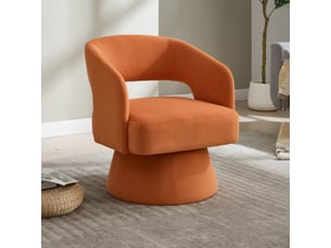 Fauteuil fixe  <strong></strong> Tissu orange