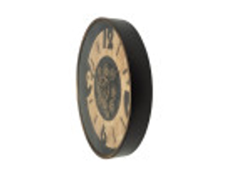  Horloge murale fabrilamp almanzora 60 x 60 cm noirhêtredoré engrenages mobiles 216110088 - Conforama D