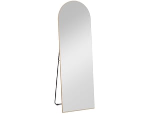Miroir arrondi(e) à poser coloris doré    - 150 cm x 50 cm