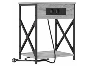 Table de chevet - cabinet de chevet - table de nuit gris sonoma 41 x 31 x 51 cm bois d'ingénierie