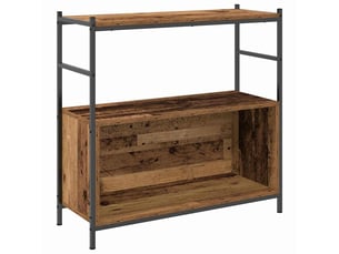 Étagère de rangement 80 x 30 x 78,5 cm bois d'ingénierie chêne fumé