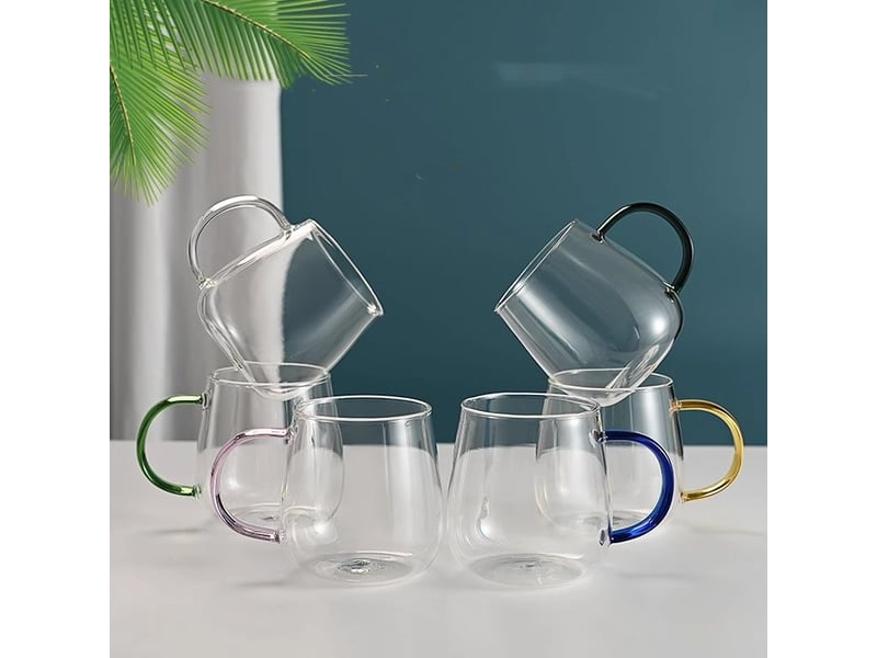  Lot de 6 mugs et verres 350 ml – ensemble  - Conforama E