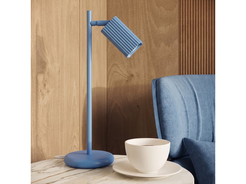 Lampe de table rayo azur aluminium moderne 43x14.5x14.5cm SL.3299 - Conforama D