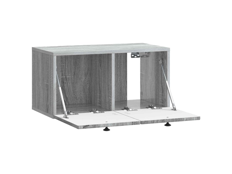  Meuble tv - banc tv - meuble de rangement mural sonoma gris 59,5 x 31 x 30 cm bois d'ingénierie  - Conforama E