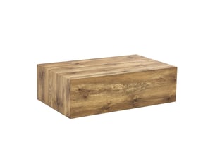 Table basse rectangulaire coloris bois foncé MEUBLIV  - 50 cmx90 cm