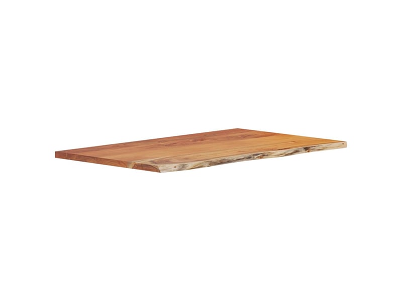  Comptoir de salle de bain, plan de travail 90x60x2,5 cm rectangulaire acacia cf65778  - Conforama C