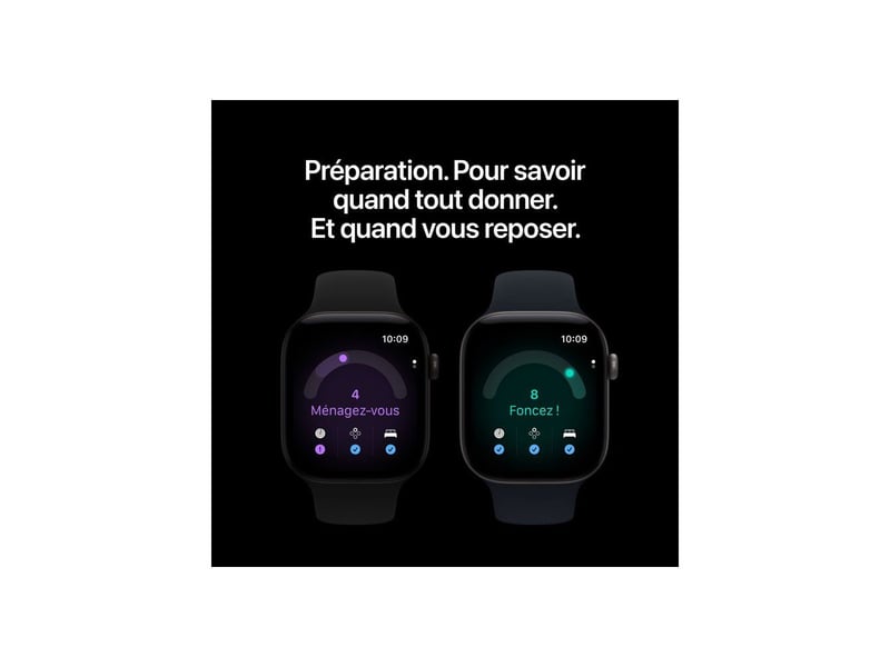  Montre connectee gps 42mm aluminium noir avec bracelet sport noir ml MJEC4ZRA - Conforama D