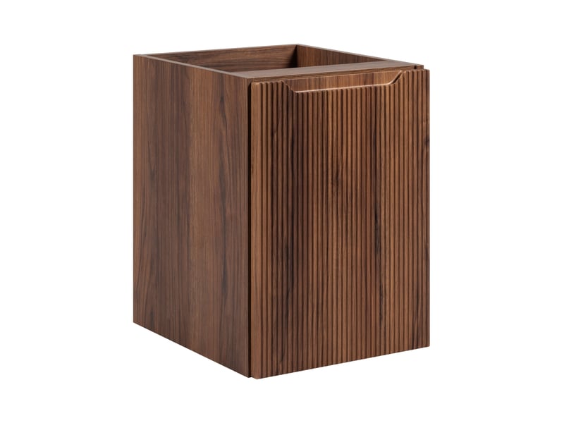 Ensemble salle de bain avec étagère novo l.140 cm effet noyer warmia - Conforama W