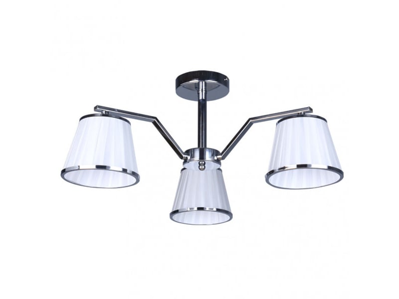  Fabrilamp trebol, lampe classique, 3xe14, blanc et chromé, 24 x 56 x 56 cm 151653020 - Conforama A