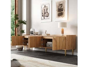 Meuble tv coloris naturel 170 cm MEUBLIV