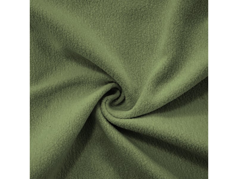  Canapé modulable en u 2 places avec 2 poufs mobiles, chenille vert, assise profonde  - Conforama E