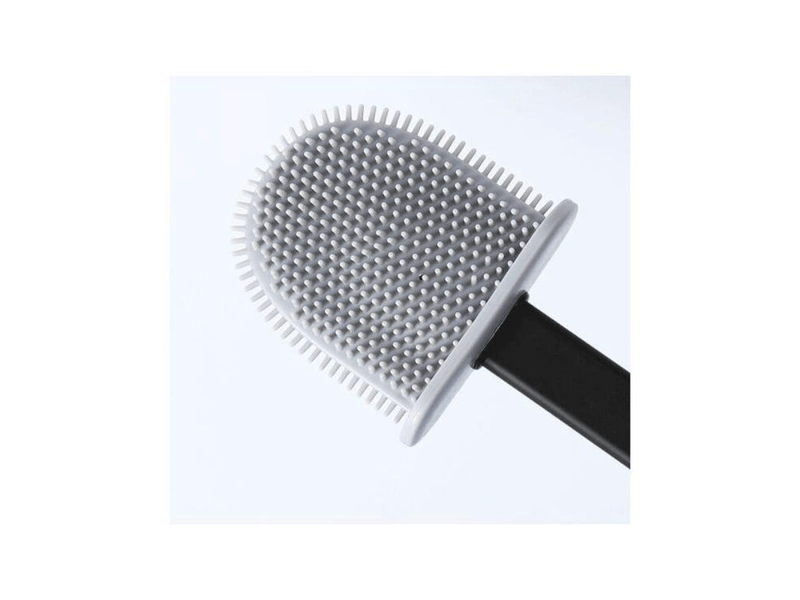  Brosse de toilette, brosse de toilette en silicone avec support de brosse à séchage rapide, noir (sku produit : 95503999 | sku offre : lehua25.4.1-5)  - Conforama D