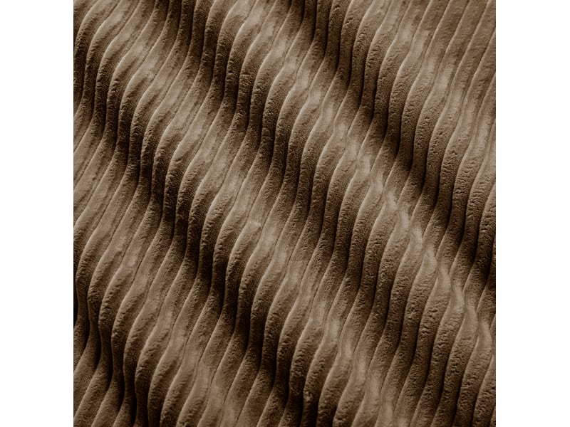  Canapé d'angle modulaire 208x178x70cm 2 places, canapé de salon, ergonomique, meuble de salon, velours côtelé, brun  - Conforama E