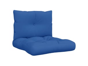 Lot de 2 coussins de palette, coussins de canapé bleu royal tissu cf59509