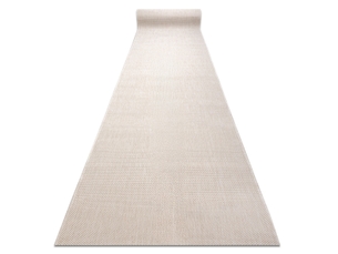 Le tapis de couloir sizal sion mélange tissé à plat crème 70cm 70x380 cm