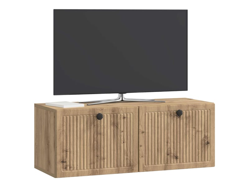 Meuble tv - banc tv - meuble de rangement mural 78,5 x 31 x 30 cm chêne artisanal - Conforama C
