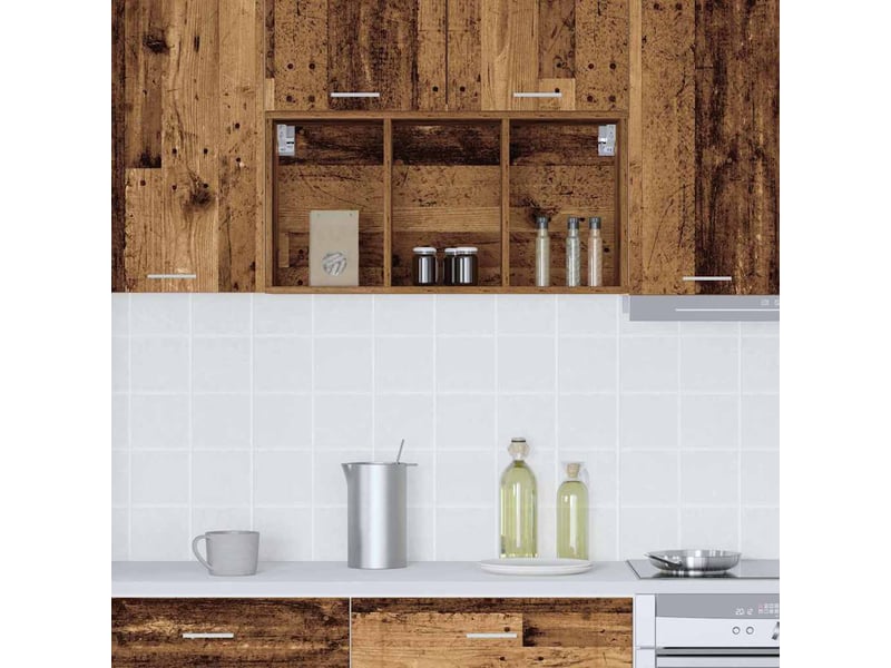  Meuble de rangement cuisine, armoire suspendue bois ancien 40x29,5x80cm  - Conforama D