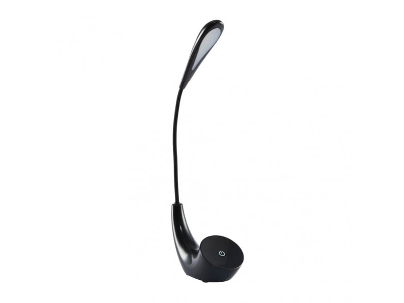  Fabrilamp ancla lampe de bureau led noire 5 w 375 lm 6000 k, flexible, tactile, 3 intensités 178671009 - Conforama A