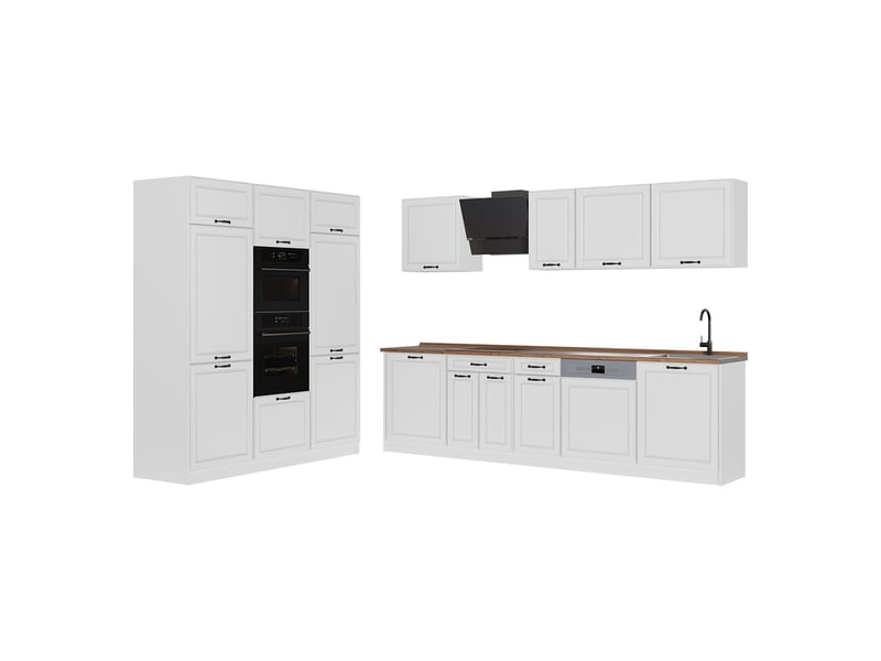  Vicco cuisine, blanc campagneblanc, 180cm sans plan de travail  - Conforama A