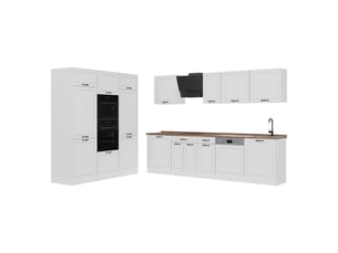 Vicco cuisine, blanc campagneblanc, 180cm sans plan de travail