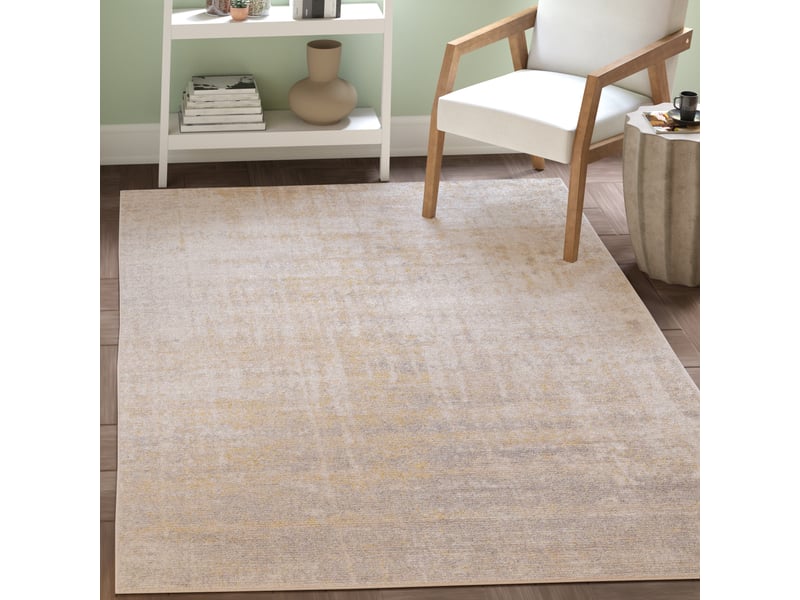  Tapis abstrait moderne en polypropylène beigeor, 183 x 244 cm  - Conforama D