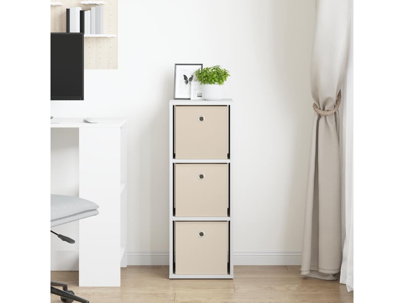  Buffet - bahut - meuble de rangement avec tiroir blanc 30,5 x 27 x 84,5 cm  - Conforama C