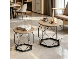 Table basse rond(e) coloris gris <strong>HAUSS SPOLE</strong> <strong></strong> - 50 cmx40 cm
