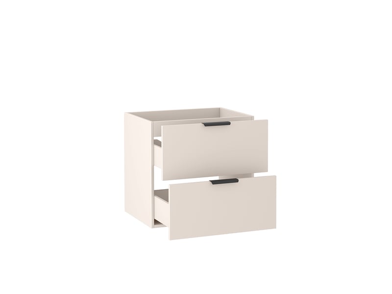  Meuble sous vasque suspendu luna cachemire mat 60 cm  - Conforama E