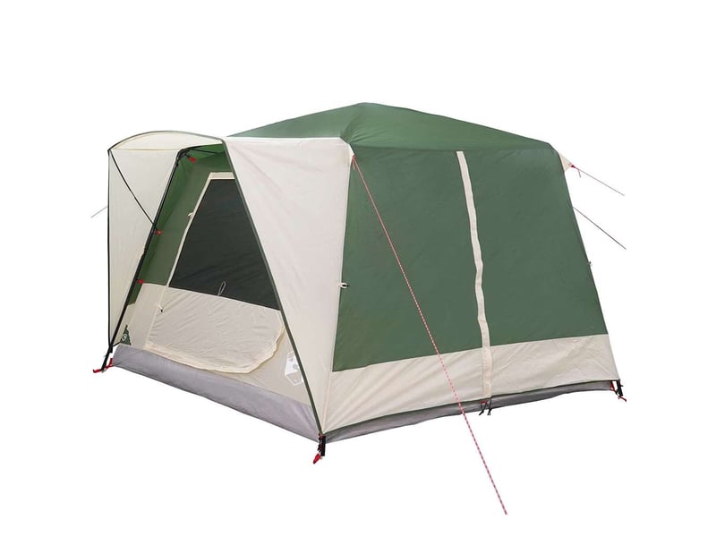 Tente de camping, tente cabine 7 personnes vert - Conforama D