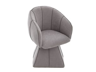 Fauteuil fixe pivotant PANGIVO W3056P449207 Tissu gris