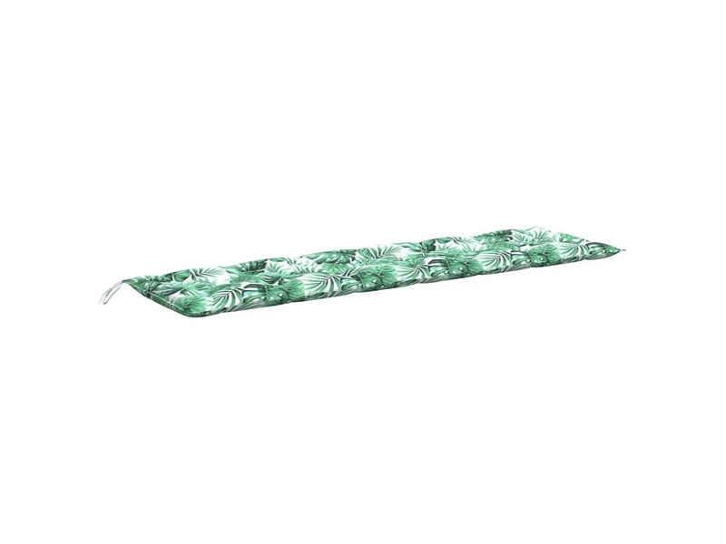  Coussin de banc de jardin, coussin d'assise à motif de feuilles 200 x 50 x 7 cm tissu oxford cf52631  - Conforama A