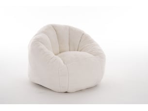 Pouf poire enfant 75x70x52 cm en peluche douce, rembourrage mousse, forme ergonomique courbée, fauteuil confortable pour lecture et jeux, beige
