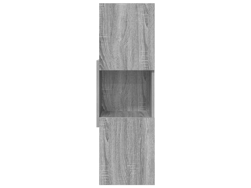 Meuble d'angle, meuble de rangement salon 30,5x30x95cm bois d'ingénierie gris sonoma  - Conforama E