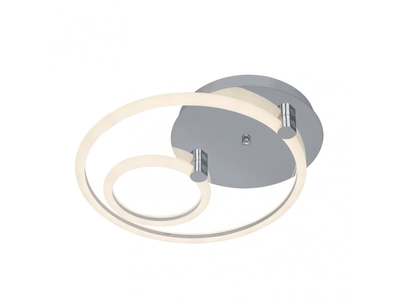  Fabrilamp alya, plafonnier, moderne, led, 37 w, 4995 lm, 3000-4000-6500 k, chromé, 9 x 44 x 40 cm 172082020 - Conforama E