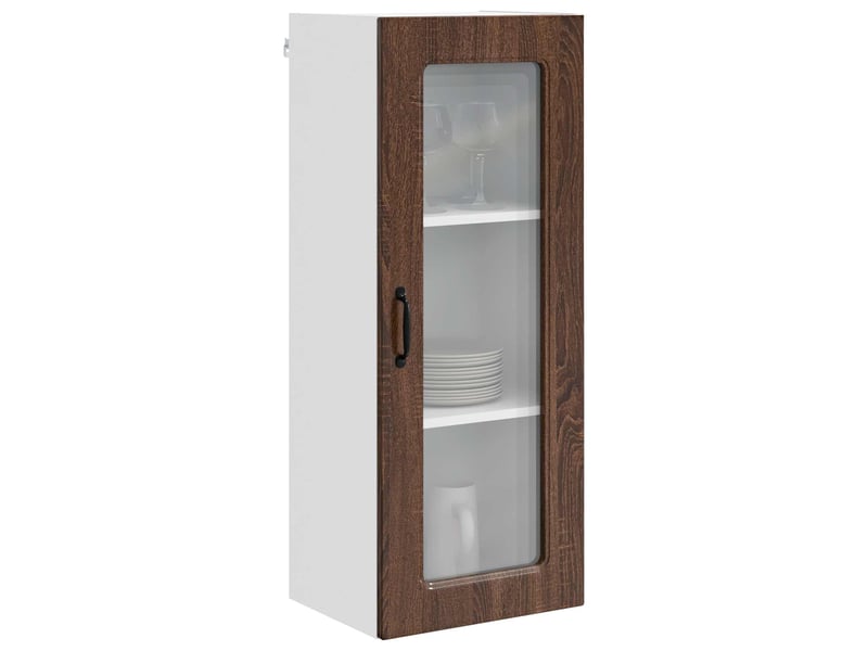  Meuble mural de cuisine | armoire de cuisine chêne brun 40x31x100cm shl2515  - Conforama C