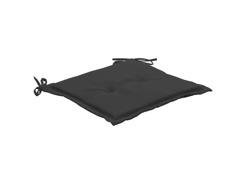  Lot de 2 coussins de chaise de jardin 100% polyester anthracite 50x50x3 cm dec021730  - Conforama C