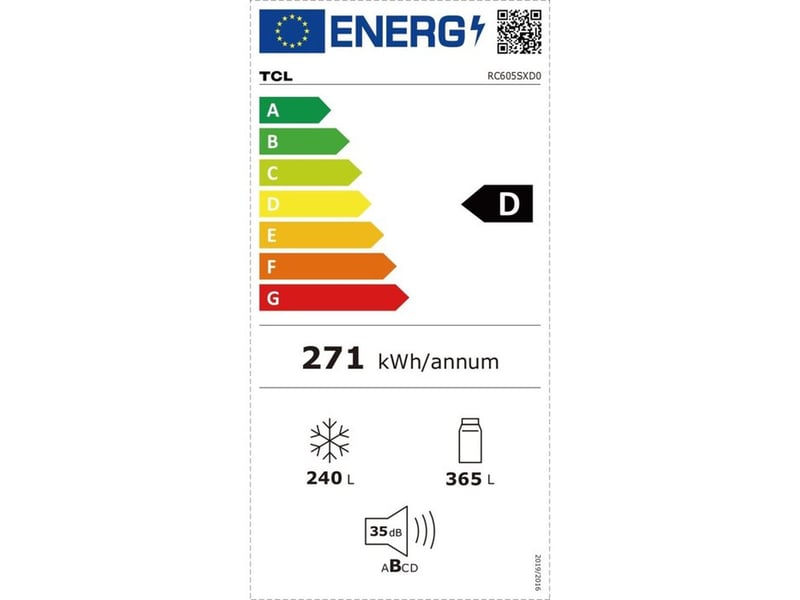  Réfrigérateur combiné américain 605 l encastrable inox galaxy inox avec distributeur d eau et no frost RC605SXD0 - Conforama D