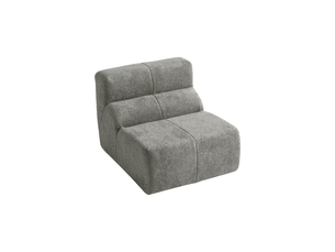 Fauteuil fixe <strong>STILVORA</strong> <strong></strong> Velours gris vendu A l'unité