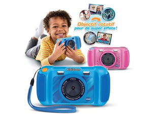 Appareil photo enfant 16 mp avec objectif rotatif bleu 2.4
