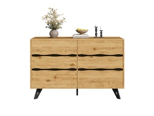 Commode 6 tiroir(s) coloris naturel largeur 40 cm