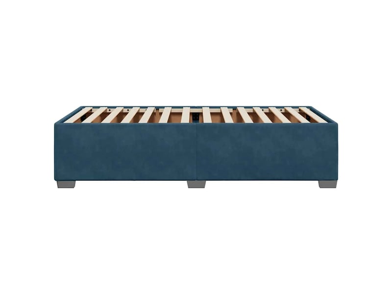  Lit simple- lit adulte -  cadre de lit sans matelas bleu 80x200 cm velours  - Conforama D