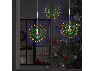 Feu d'artifice de noël d'extérieur multicolore 20 cm 140 led