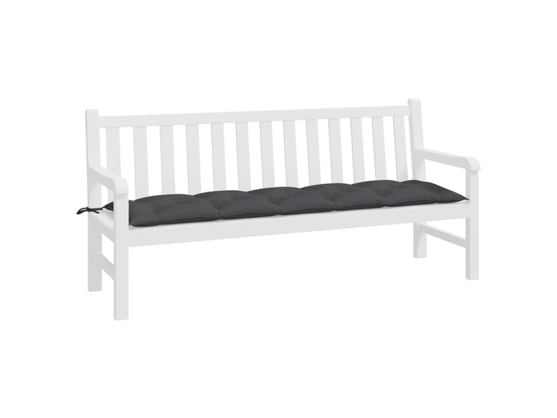  Coussin de banc de jardin, coussin d'assise anthracite 180x50x7 cm tissu oxford cf52641  - Conforama C