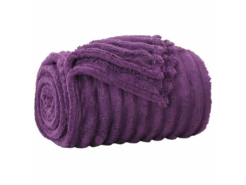  Couverture jetée de canapé 6 pcs pourpre 240x220 cm 8.76 kg polaire  - Conforama D