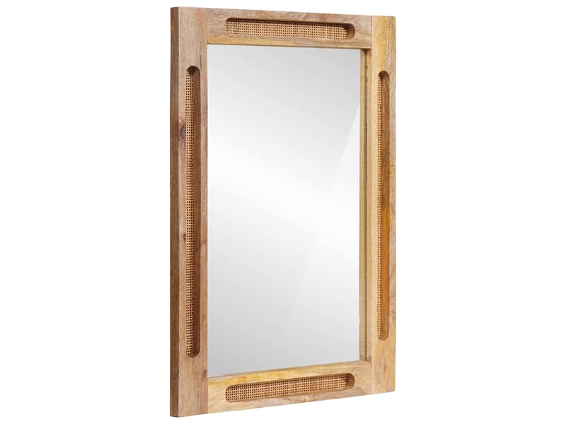  Miroir de salle de bain, miroir de toilette avec miroir marron 50 x 2,5 x 70 cm cf62529  - Conforama B