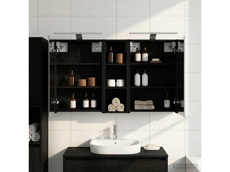 Ensemble de meubles de salle de bain 3 pcs 100x10.5x60.5 cm shl6962 - Conforama B