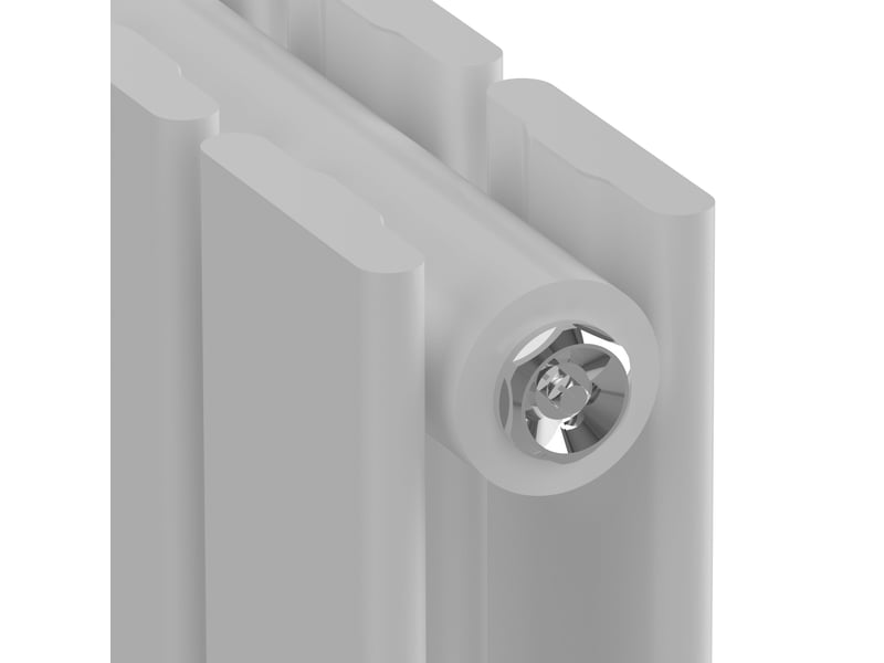  Radiateur à panneaux design double 1140 watts acier 120 x 45 cm blanc 03_0010477  - Conforama E